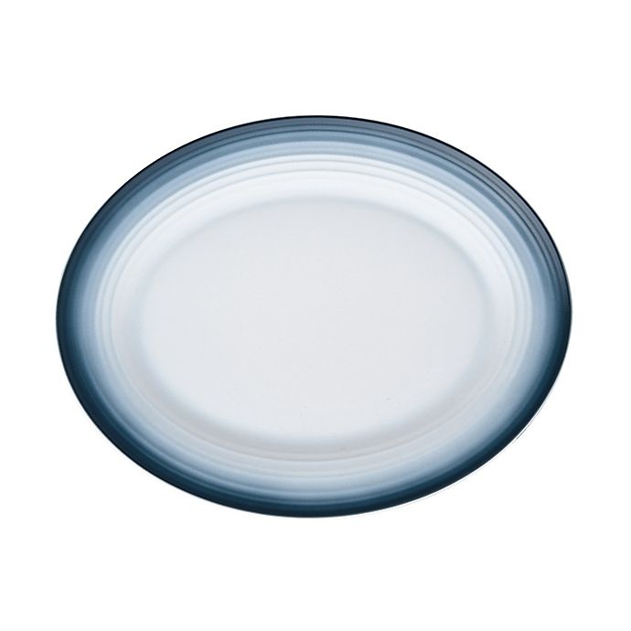 Mikasa Swirl Ombre Oval Platter - Blue 13.75 in | Shipt