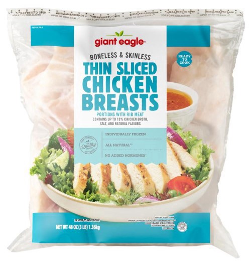 slide 1 of 1, Ge If Thin Sliced Breast, 3 lb