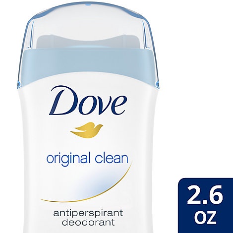 slide 1 of 1, Dove Antiperspirant Deodorant Stick Invisible Solid Original Clean, 2.6 oz