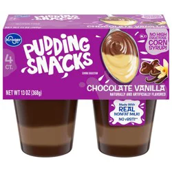 Kroger Chocolate Vanilla Swirl Pudding Cup