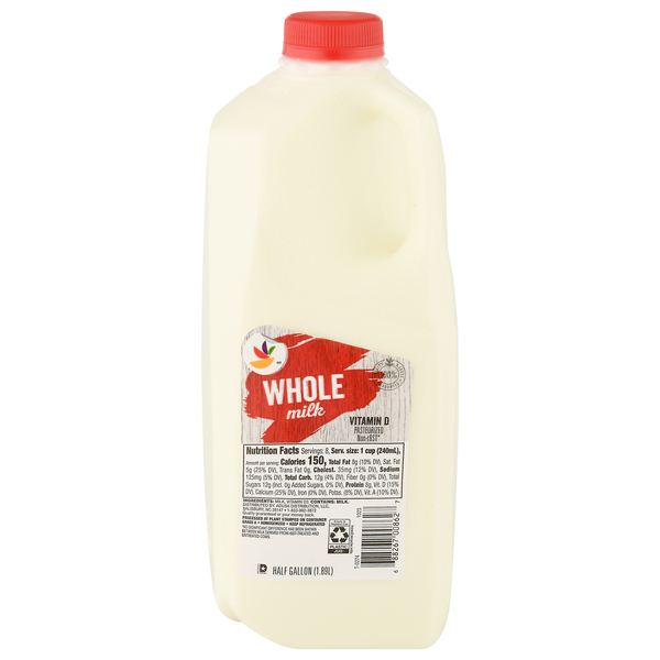 slide 1 of 1, Giant Whole Vitamin D Milk, 1/2 gal