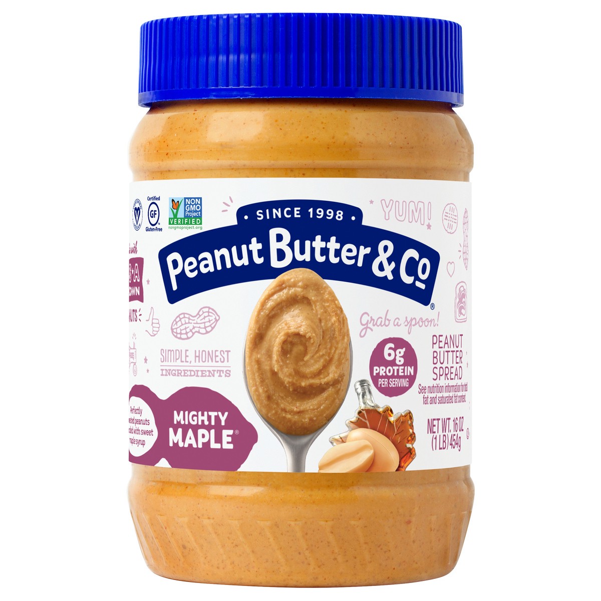 slide 9 of 10, Peanut Butter & Co. Mighty Maple Peanut Butter Spread 16 oz. Jar, 16 oz