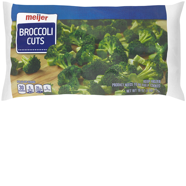 slide 1 of 1, Meijer Cut Broccoli, 16 oz