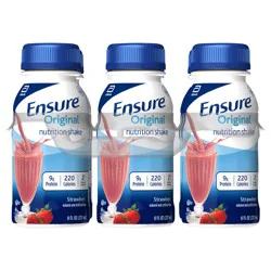 Ensure Original Nutrition Shake Strawberry Ready-to-Drink - 6 ct; 8 fl oz