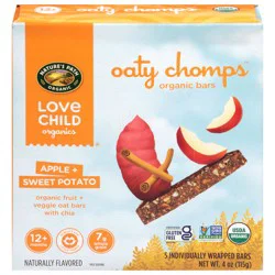 Nature's Path Organic Oaty Chomps Apple + Sweet Potato Bars - 5 Bars