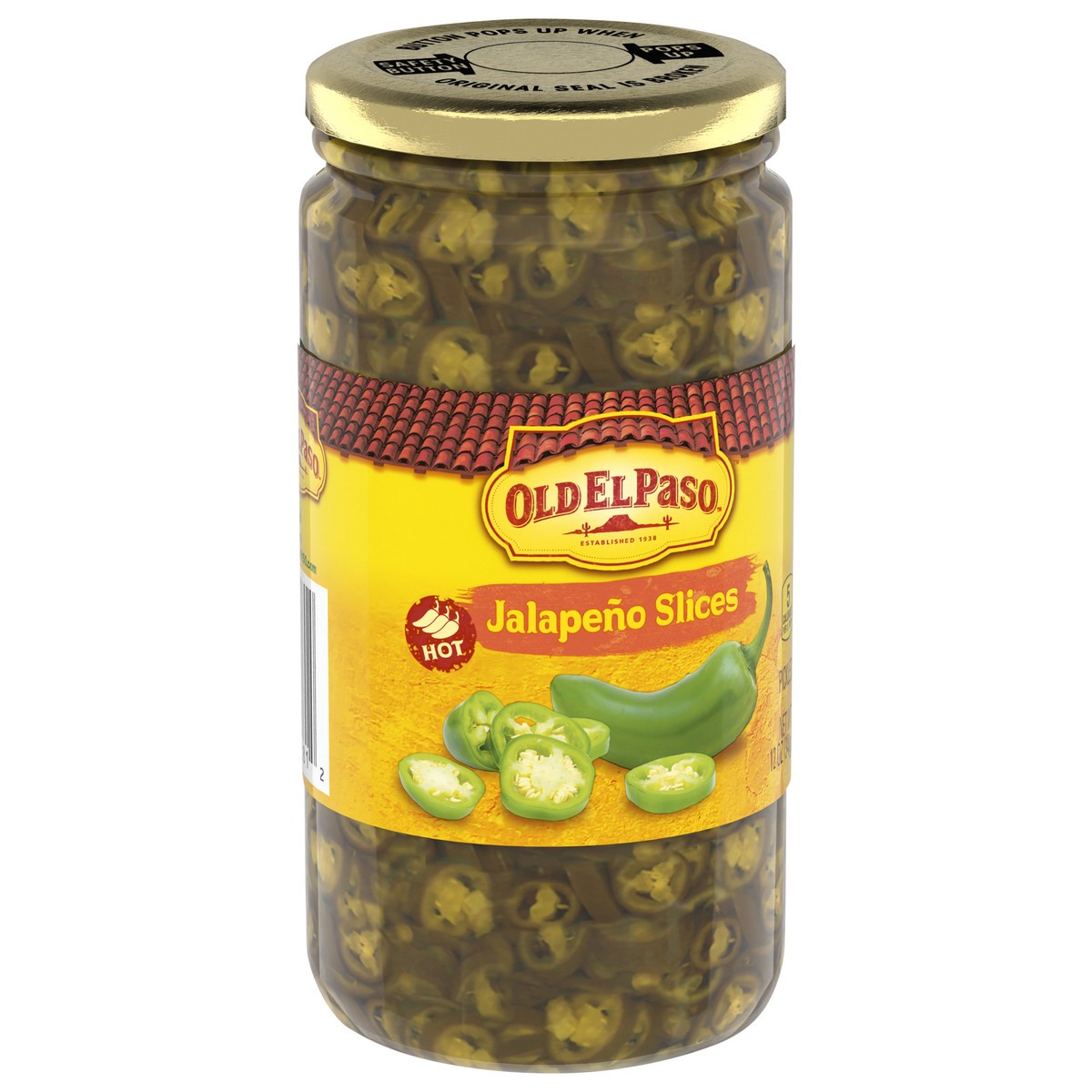 slide 3 of 13, Old El Paso Hot Pickled Jalapeño Slices, 12 oz., 12 oz