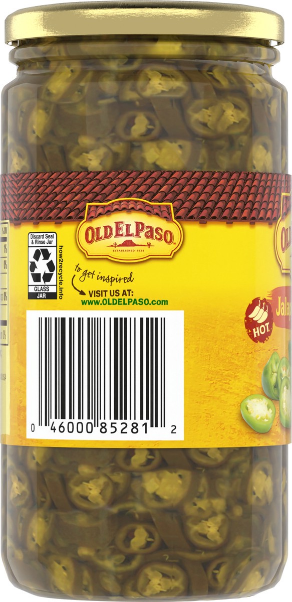 slide 13 of 13, Old El Paso Hot Pickled Jalapeño Slices, 12 oz., 12 oz