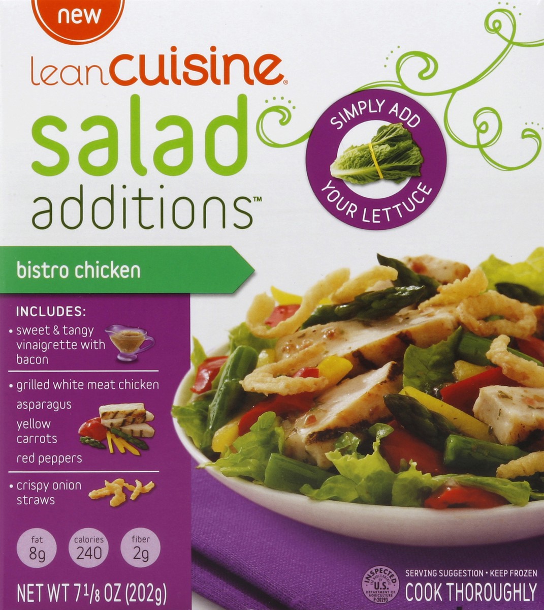 slide 4 of 4, Lean Cuisine Additions Bistro Chicken Salad Additions, 7.12 oz