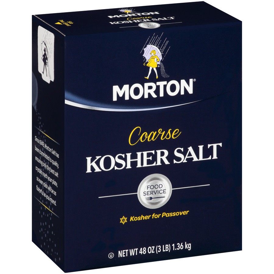 slide 2 of 8, Morton Coarse Kosher Salt, 48 oz