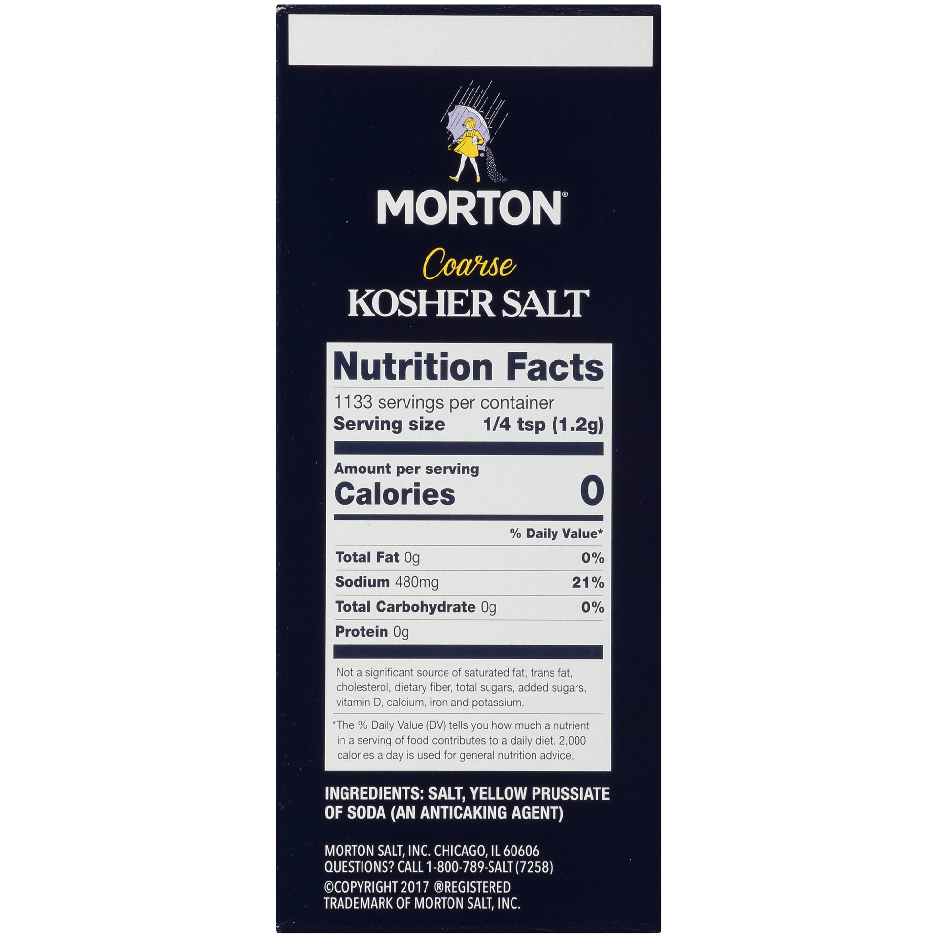 slide 6 of 8, Morton Coarse Kosher Salt, 48 oz