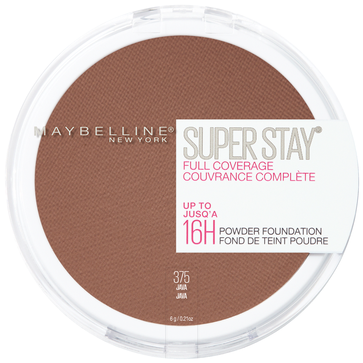 slide 1 of 3, Super Stay Full Coverage Pressed Powder Foundation - 375 Java - 0.21oz, 0.21 fl oz