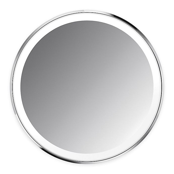 slide 1 of 6, simplehuman 3x Compact Sensor Mirror - Stainless Steel, 1 ct