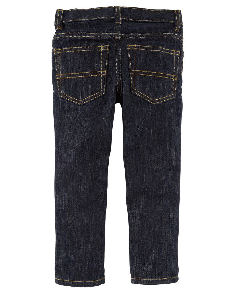 slide 4 of 4, Oshkosh Baby Dark Wash Skinny-Leg Jeans True Rinse 18M, 1 ct