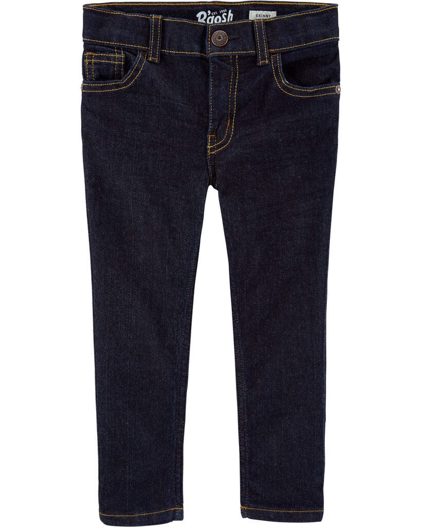 slide 3 of 4, Oshkosh Baby Dark Wash Skinny-Leg Jeans True Rinse 18M, 1 ct