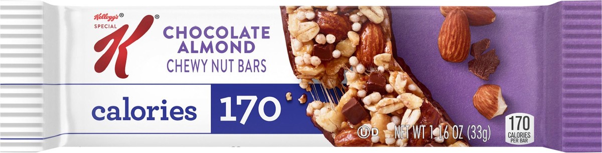 slide 2 of 8, Special K Kellogg's Special K Chewy Breakfast Bars, Chocolate Almond, 1.16 oz, 1.16 oz