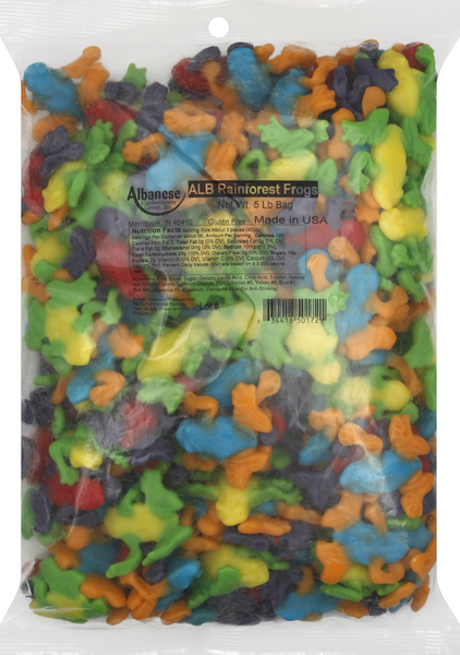 slide 1 of 1, Albanese Candy Rainforest Frogs, 5 lb
