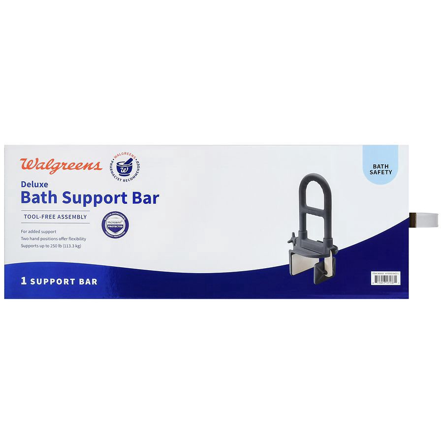slide 3 of 5, Walgreens Deluxe Bathtub Support Bar, 1 ct