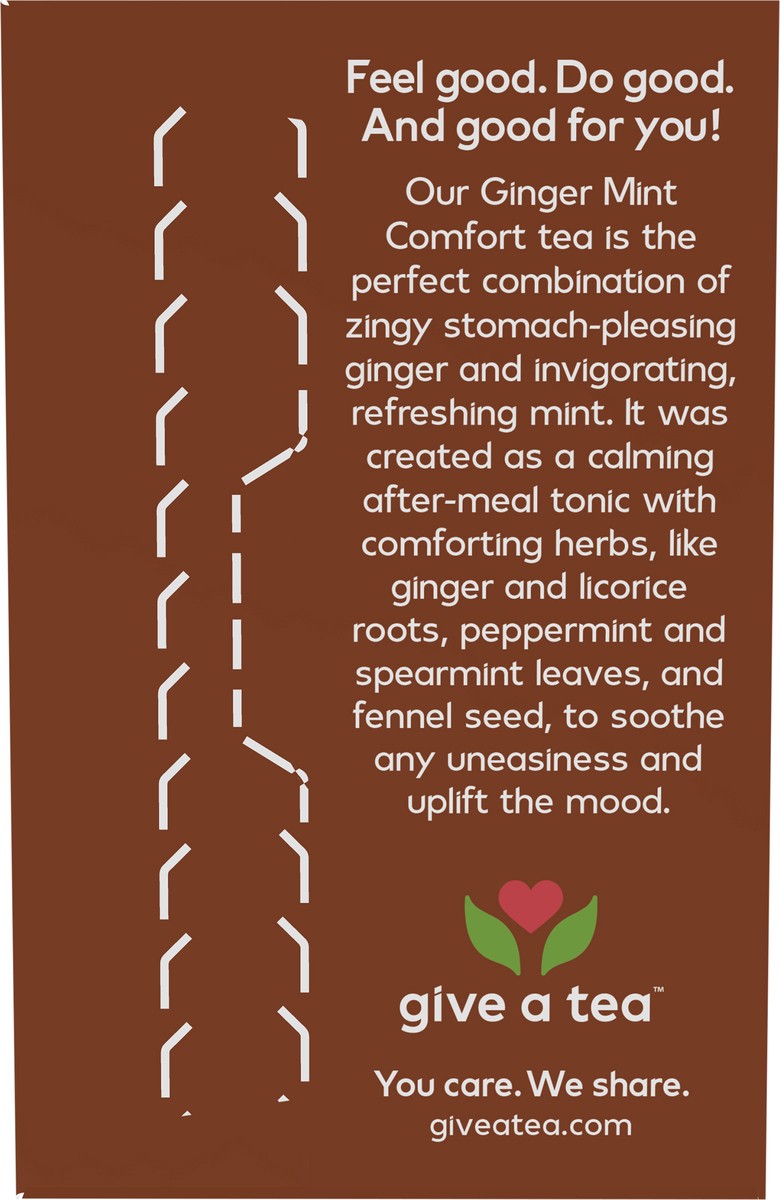 slide 8 of 8, NOW Ginger Mint Comfort Tea - 24 Tea Bags, 1 ct