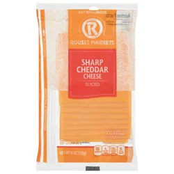 Rouses Markets Sharp Cheddar Sliced Cheese 8 Slices