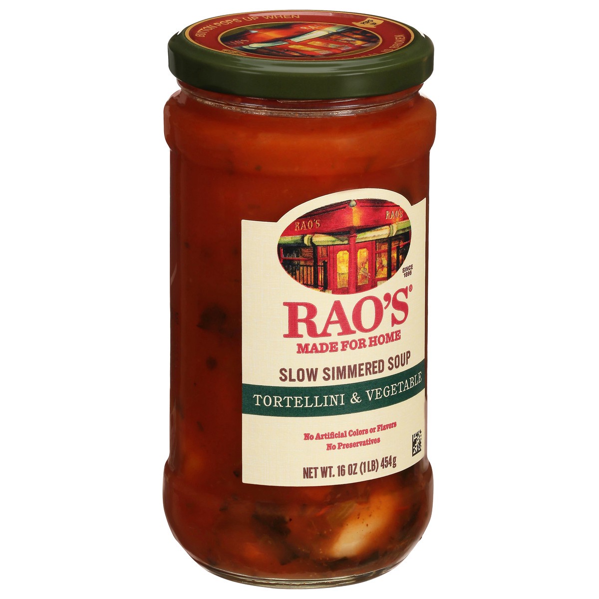 slide 8 of 11, Rao's Made for Home Slow Simmered Tortellini & Vegetable Soup 16 oz, 16 oz