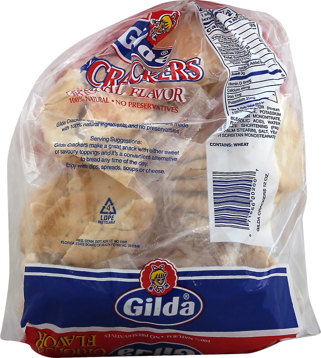 slide 8 of 8, Gilda Original Flavor Crackers, 12 oz