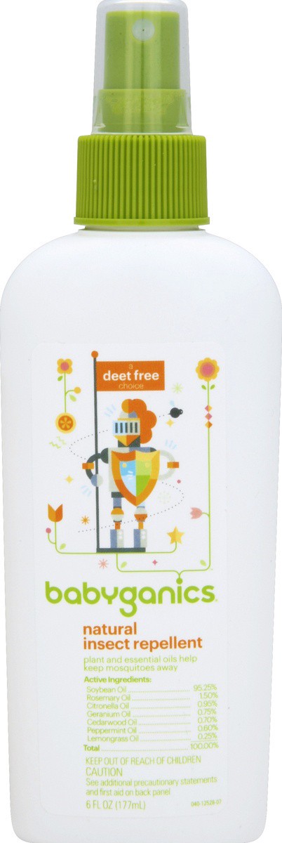 slide 2 of 2, BabyGanics Insect Repellent, 6 fl oz