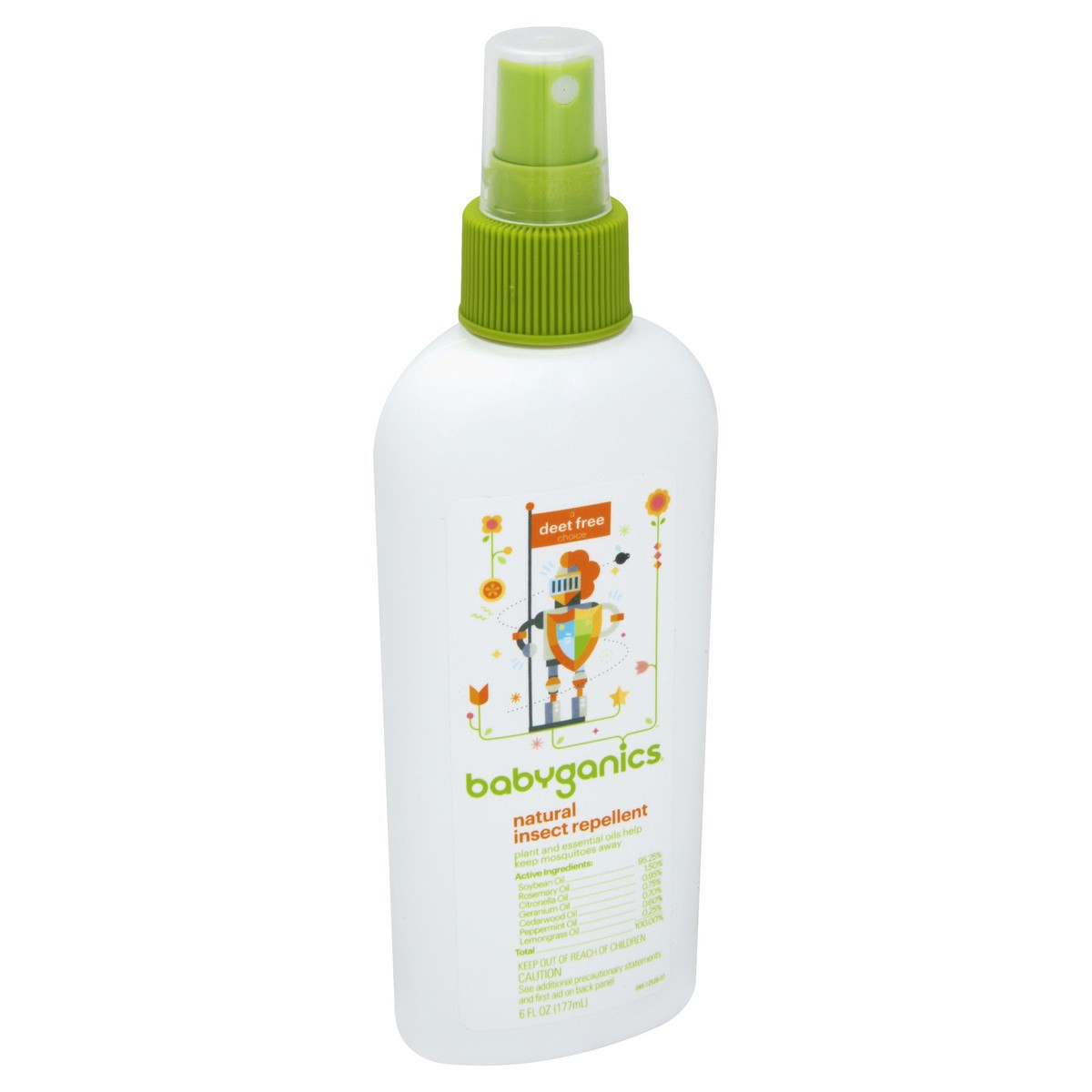 slide 1 of 2, BabyGanics Insect Repellent, 6 fl oz