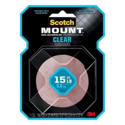 Scotch Mount Double-Sided Mounting Tape - Clear