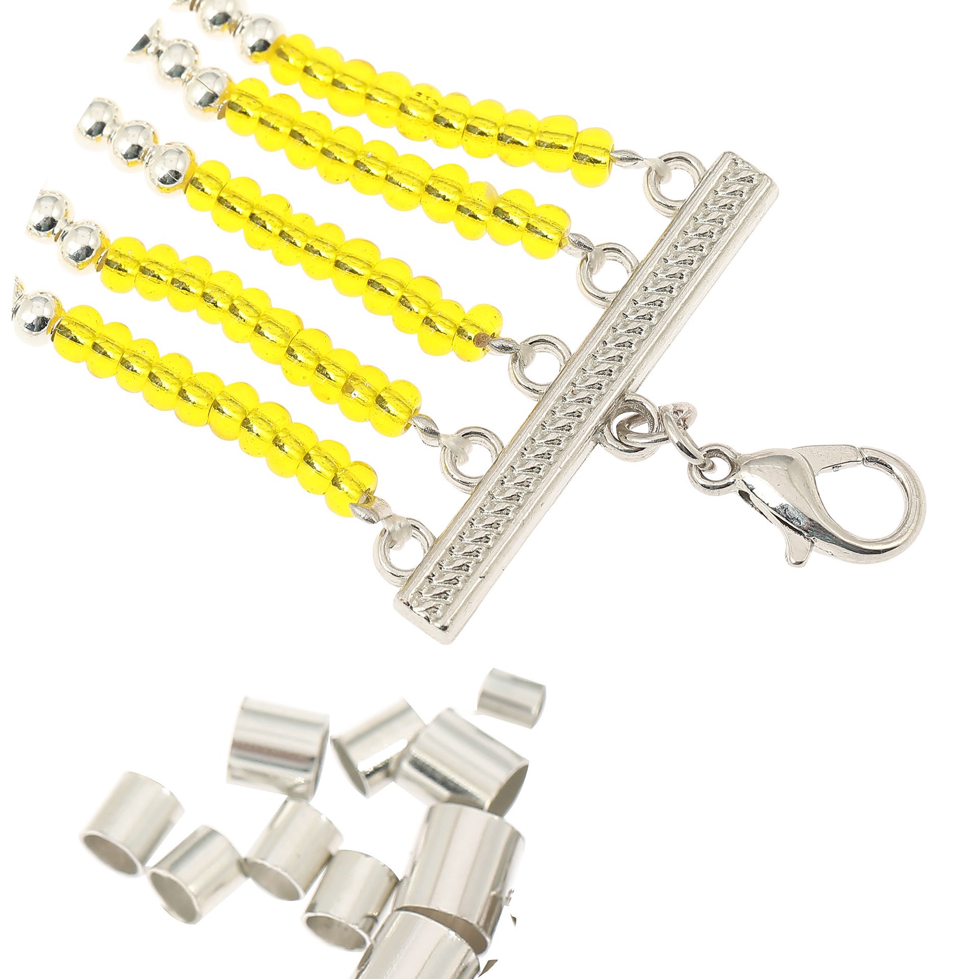 slide 3 of 3, 2mm Assorted Colors Metal Crimp Tubes, 600ct. By Bead Landing, 2mm