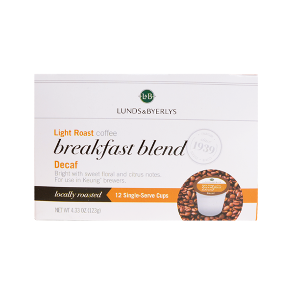 slide 1 of 1, L&B K-Cups Decaf Breakfast Blend Coffee - 12 ct, 12 ct