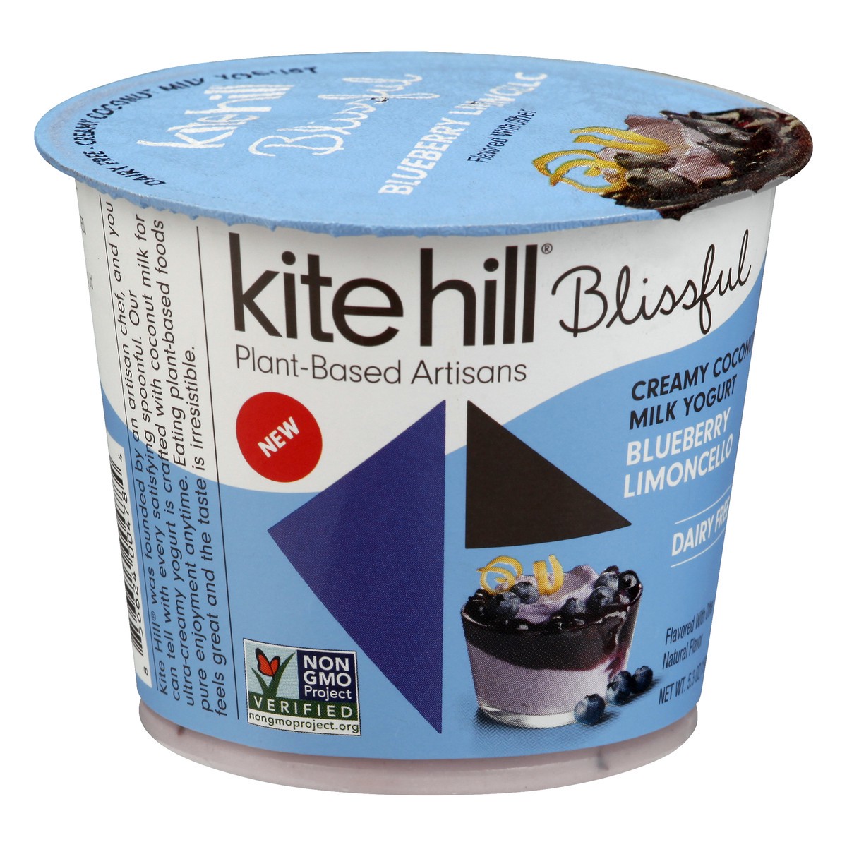 slide 9 of 13, Kite Hill Creamy Coconut Milk Blueberry Limoncello Yogurt 5.3 oz, 5.3 oz