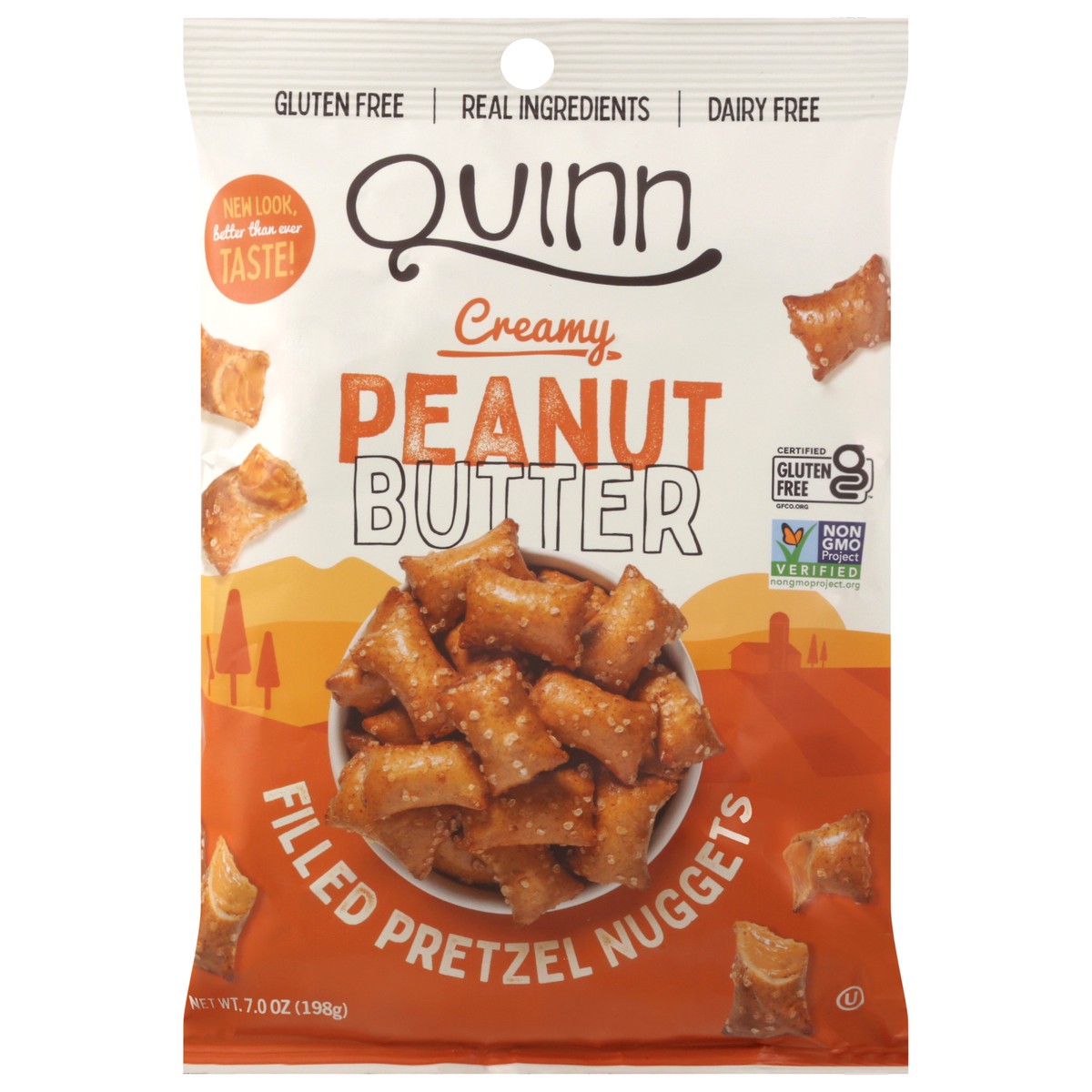 slide 1 of 12, Quinn Filled Creamy Peanut Butter Pretzel Nuggets 7.0 oz, 7 oz