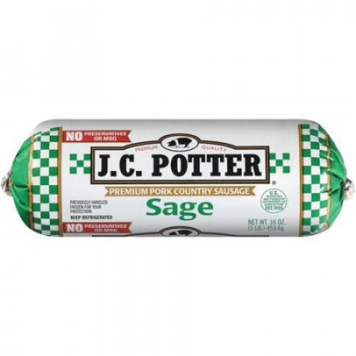 slide 1 of 1, J.C. Potter Sage Sausage, 16 oz