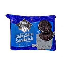 slide 1 of 1, First Street Sandwich Creme Cookies, 14.3 oz