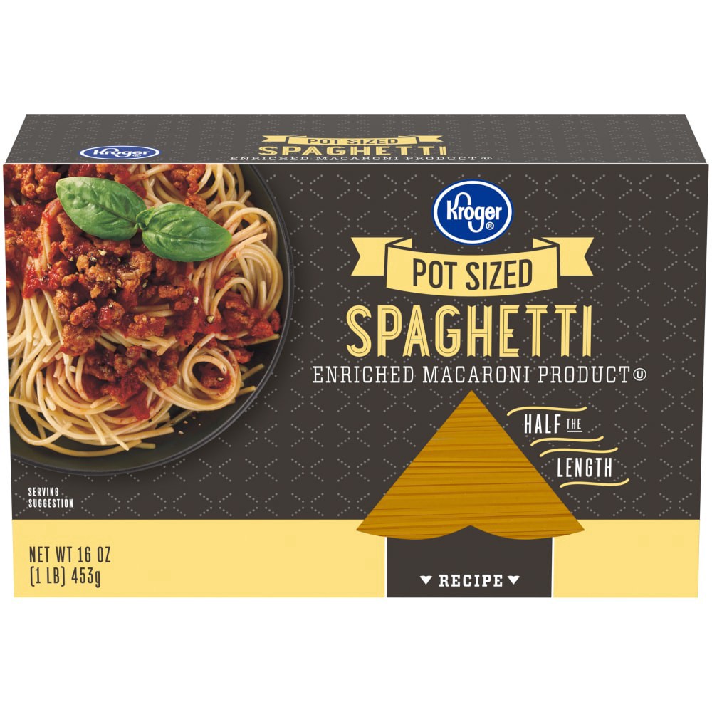 slide 2 of 3, Kroger Pot-Ready Enriched Spaghetti Pasta, 16 oz