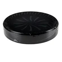 Sabert 18" Black Round Tray