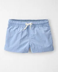 Littleplanet Baby Boy Recycled Solid Swim Trunks Blue Flag 9m
