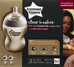 Tommee Tippee Baby Bottles 2 ea