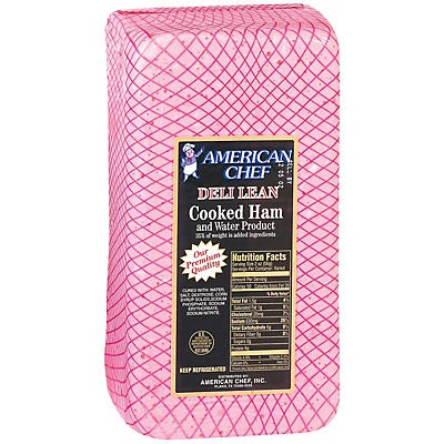 slide 1 of 1, American Chef Lean Cooked Ham, per lb