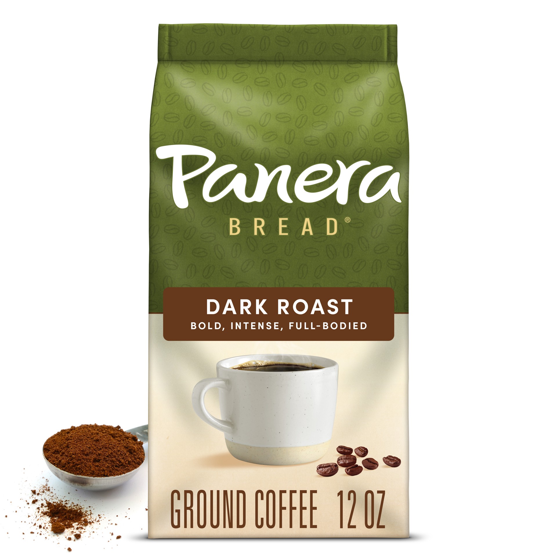 slide 1 of 5, Panera Bread Dark Roast, Ground Coffee, 100% Arabica Coffee, Bagged 12oz., 12 oz