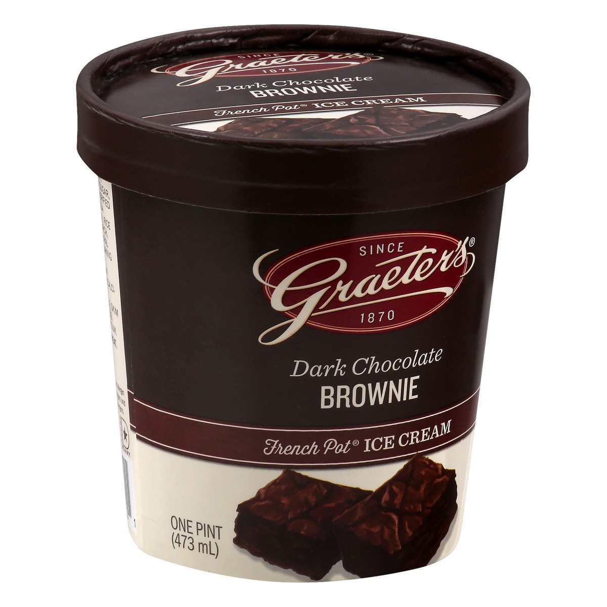 slide 6 of 11, Graeter's French Pot Dark Chocolate Brownie Ice Cream 1 pt, 1 pint