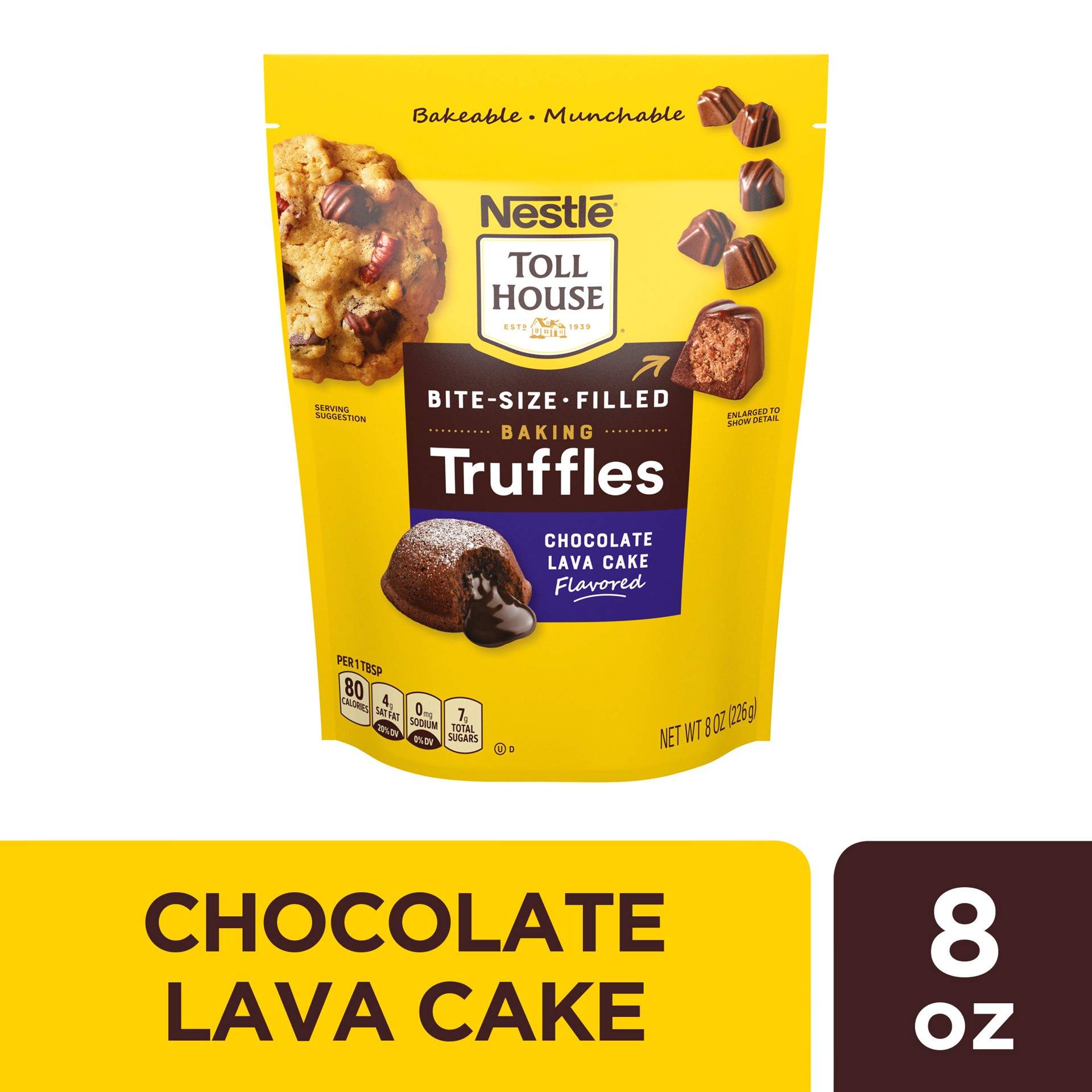 slide 1 of 1, Toll House Chocolate Lava Cake Flavored Baking Truffles, 8 oz