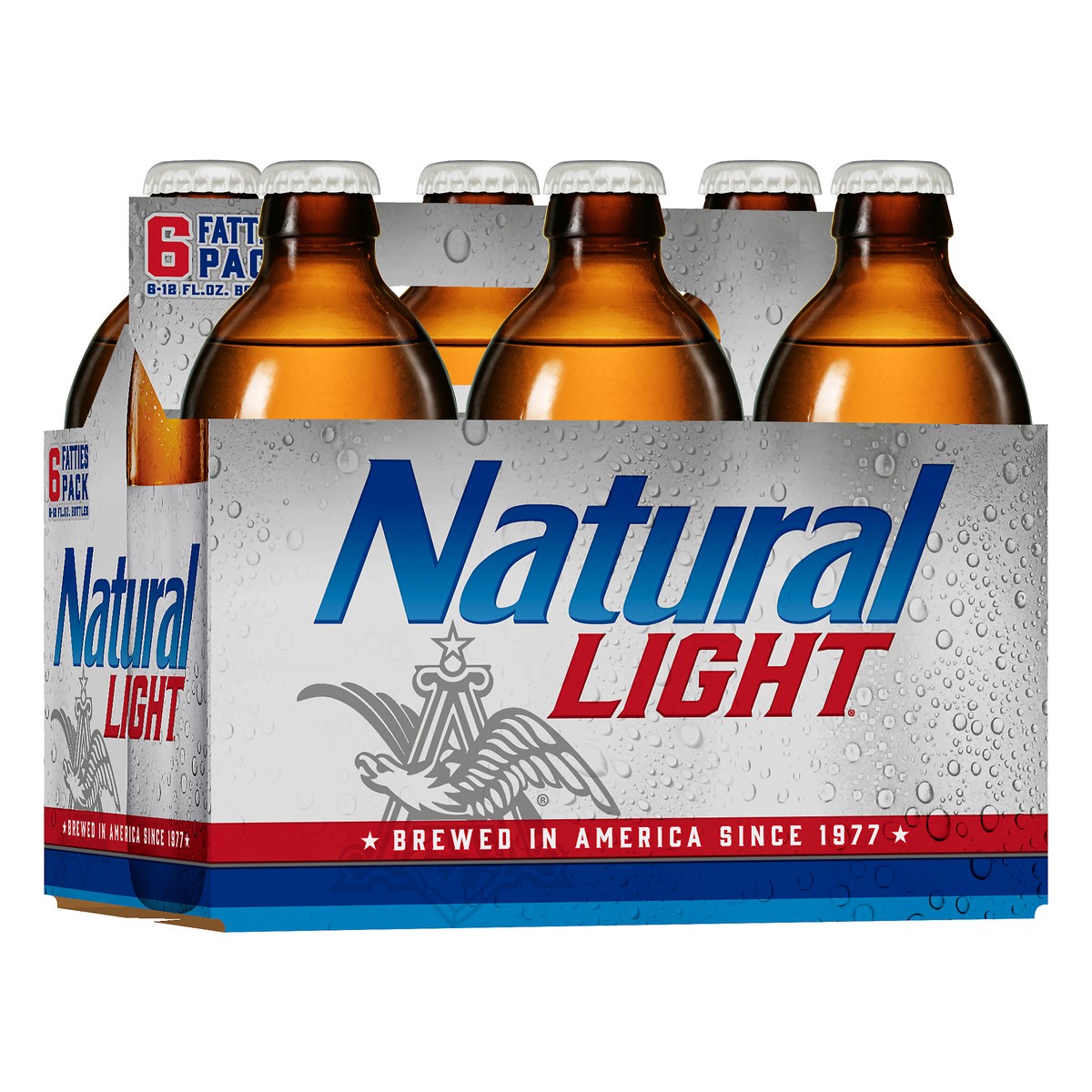 slide 7 of 8, Natural Light 6 Fatties Pack Beer 6 ea, 6 ct; 12 fl oz