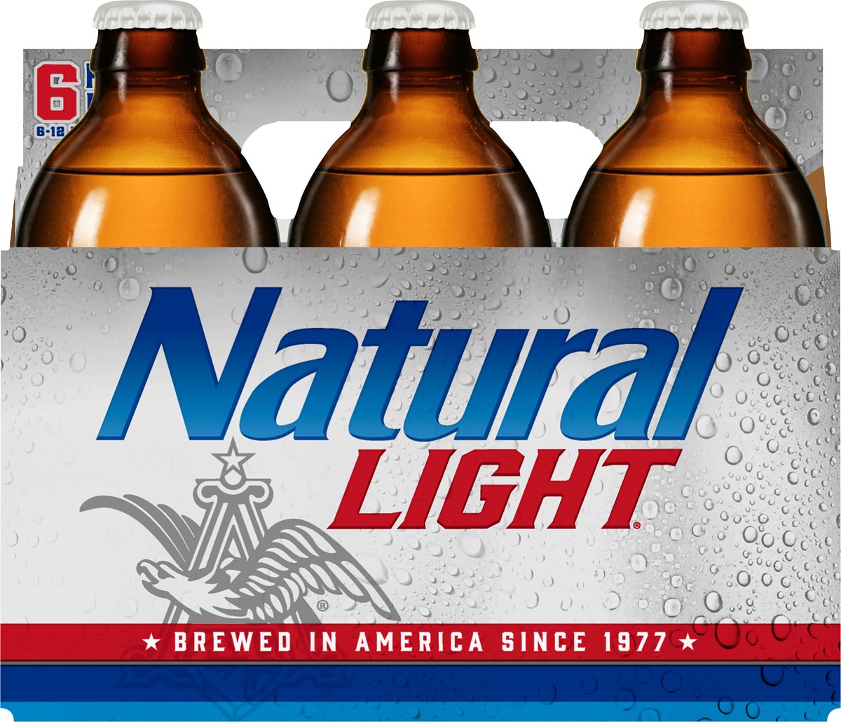 slide 1 of 8, Natural Light 6 Fatties Pack Beer 6 ea, 6 ct; 12 fl oz