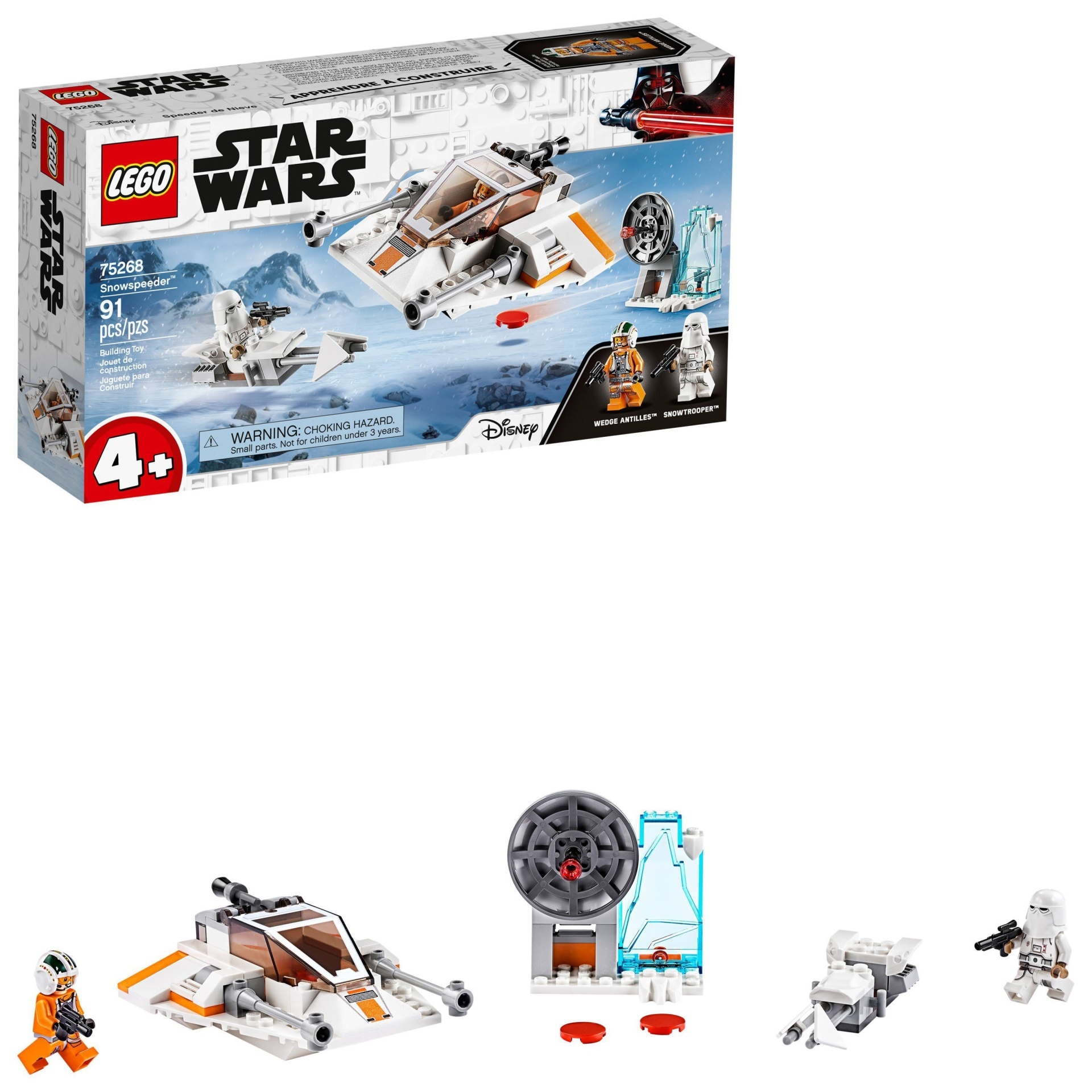 slide 1 of 7, LEGO Star Wars Snowspeeder 75268 Starship Toy Building Kit, 1 ct