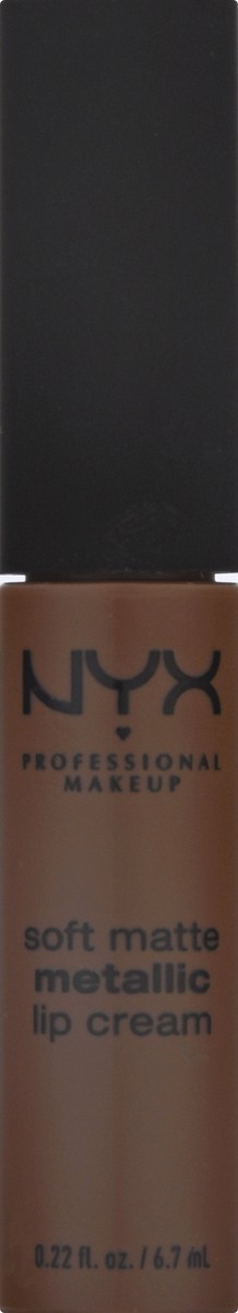 slide 1 of 9, NYX Professional Makeup Dubai SMMLC12 Metallic Soft Matte Lip Cream 0.22 oz, 0.22 oz