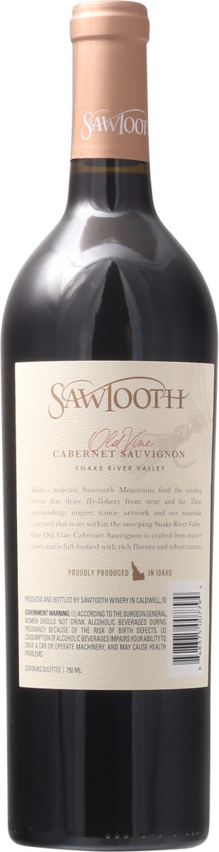 slide 3 of 11, Sawtooth Old Vine Cabernet Sauvignon 750 ml Bottle, 750 ml