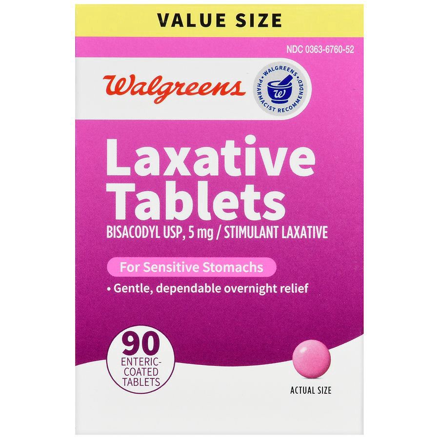 slide 4 of 5, Walgreens Women's Laxative Coated Tablets, 90 ct