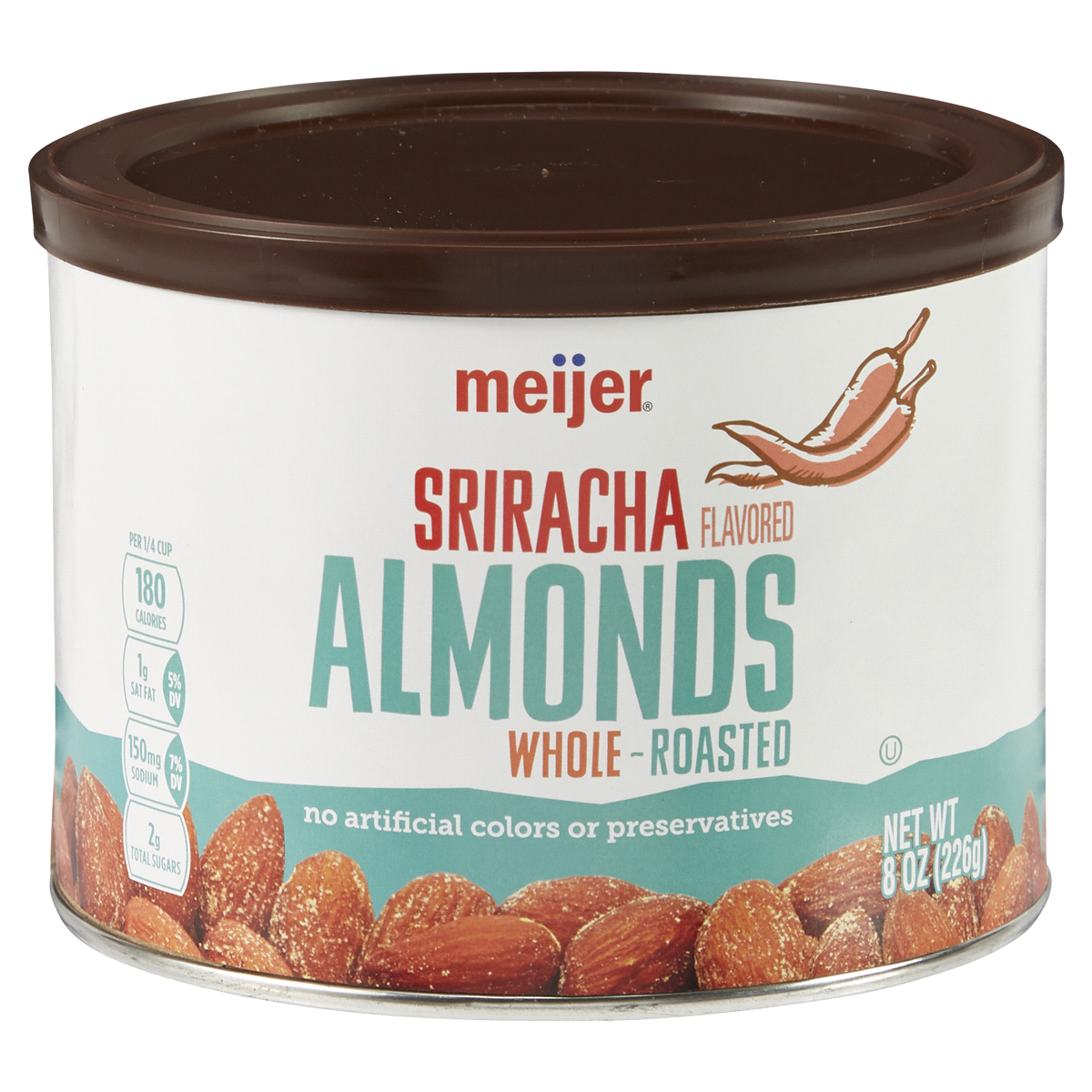 slide 1 of 5, Meijer Sriracha Almonds, 8 oz