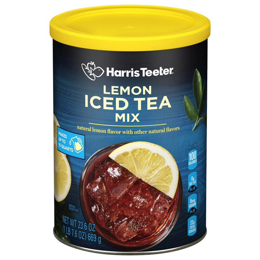 slide 4 of 4, Harris Teeter® Lemon Iced Tea Mix, 23.6 oz